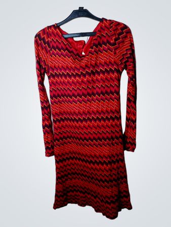 Promod Kleid mit langem Arm und geometrischem Muster