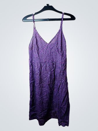 F&F Purple Floral Print Minikleid