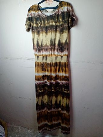 Maxikleid mit Batikmuster