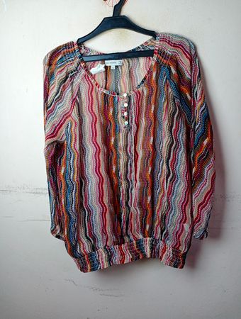 FLASH WOMAN Multicolour gestreifte Bluse
