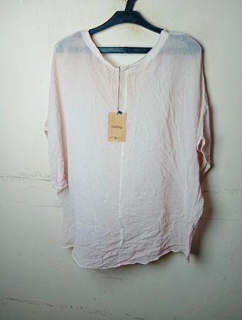 Sellpy Damen Oversize-T-Shirt in Hellrosa