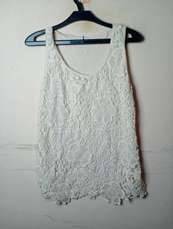 Regata de Renda Cor Creme