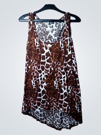 Chillytime Women's Ärmelloses Tunika-Oberteil mit Leopardenmuster