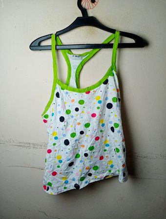 X-Mail Damen-Top mit Polka-Dot-Muster