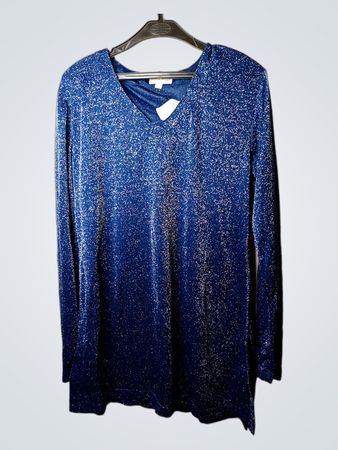 ADDERA plus Blue Sparkle Langarm-Oberteil