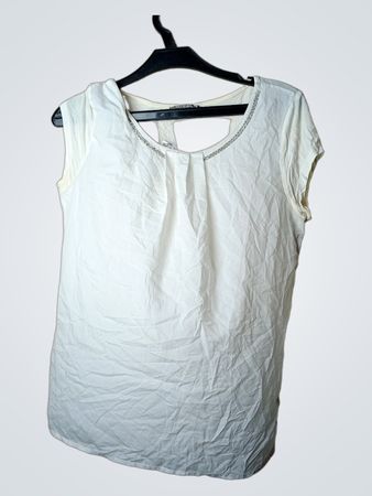 orsay weißes T-Shirt mit Verzierungen