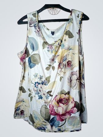 TERRE DE MARINS Floral ärmelloses Tanktop