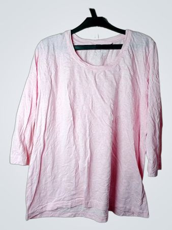 We Basics Damen Pinkes 3/4-Arm T-Shirt