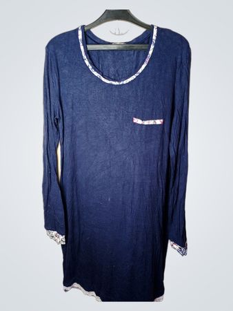 Intimissimi Nightwear Blaues Langarmkleid