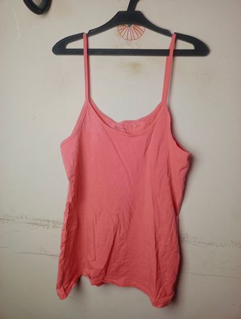 EMERSON Damen Top mit Spaghettiträgern in Korallenfarbe XL