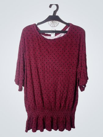 clothing & co gepunktetes Oberteil Größe 40
