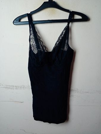 Esmara Black Spitzenbesatz Cami-Top