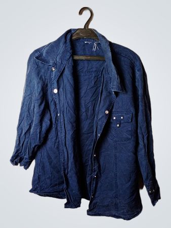 Blaues Lyocell-Hemd