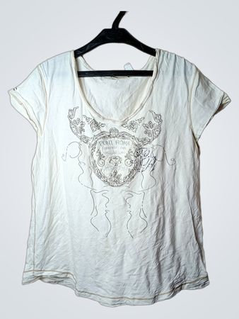 Punt Roma Damen Weißes Grafik-T-Shirt