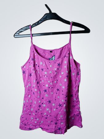 Rosa Camisole mit Sternenprint