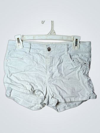 Stradivarius White Denim Shorts