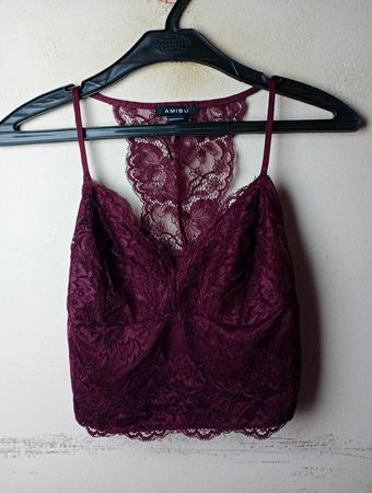 AMISU Spitzen-Cami-Top