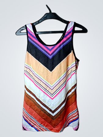 Sweet Mia ärmelloses Tanktop mit Chevron-Muster