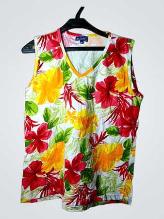 Encadee Floral ärmelloses Top