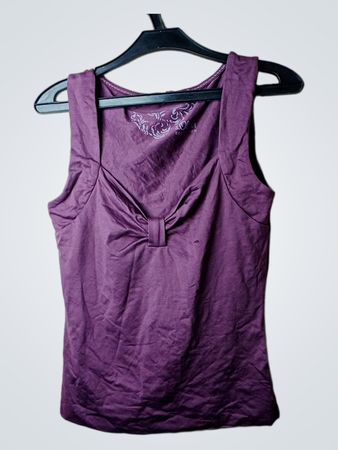 S.OLIVER Damen ärmelloses violettes Tanktop