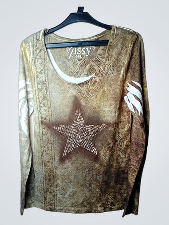 Vissy M/L Langarmshirt mit Stern-Detail