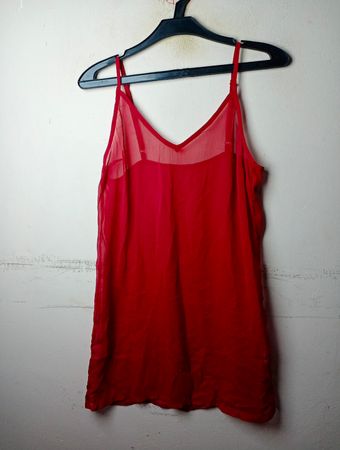 Rotes Slipkleid