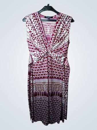 ILSE JACOBSEN HORNBÆK Damen ärmelloses Maxikleid mit geometrischem Print