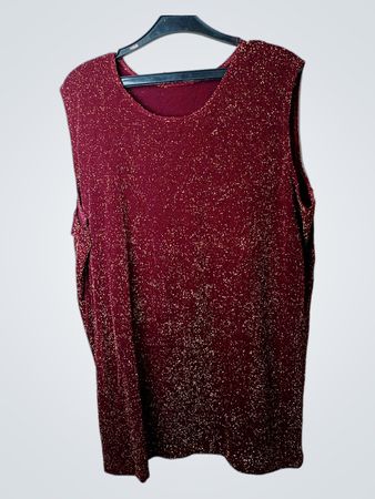 Ärmelloses Glitzer-Top