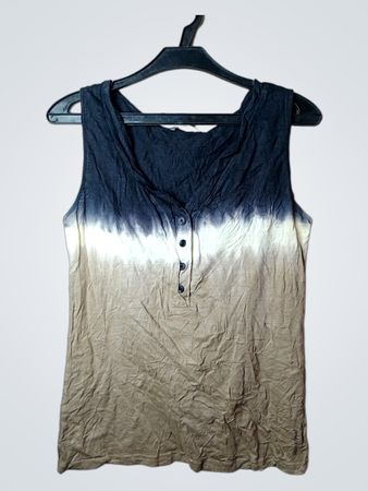 Marc O'Polo ärmelloses Tie-Dye-Henley-Top