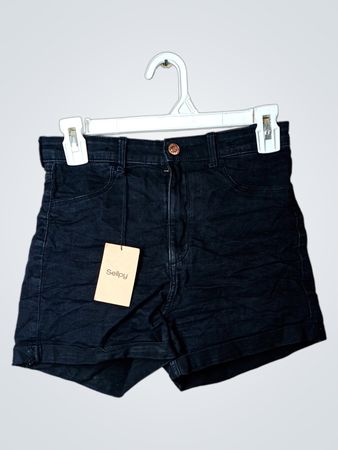 Schwarze Denim-Shorts