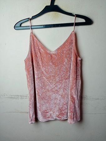Tally Weijl Pink Velvet Cami Top