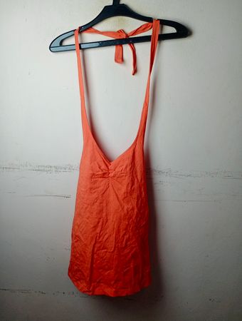 Esprit Orange Neckholder-Kleid
