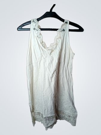 Damen-Negligee mit Spitzenbesatz