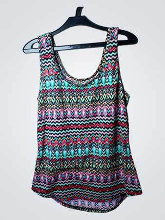 Tanktop mit geometrischem Muster