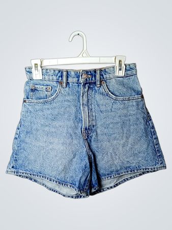 Damen Acid-Wash-Jeansshorts