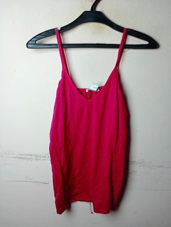 ONLY BASICS Pink Spaghetti Strap Tank Top