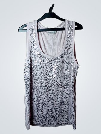 Blue Motion Tanktop mit Pailletten