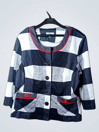 Almax Collection Damen Karo-Jacke Größe 46