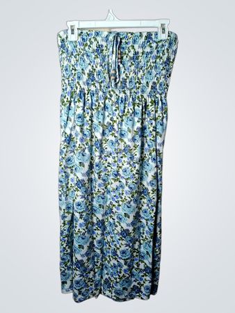M.A.P JEANS Floral gerafftes Maxikleid