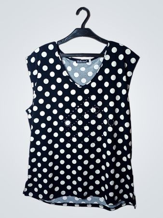 Catharan Polka-Dot-Bluse