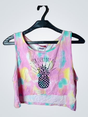 Yigga Tie-Dye Ananas Cropped Top