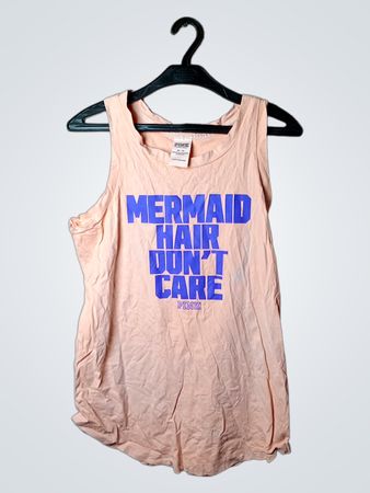 Pink Victoria's Secret Graphic Tank Top