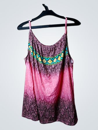 Pinkes Tanktop mit Muster