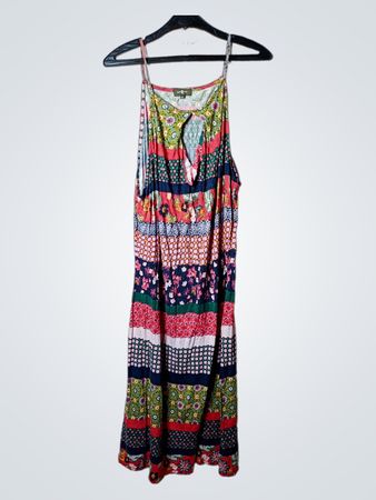 SURE-KANA Maxi-Kleid mit Blumenmuster