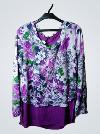 Mandi Blumenmuster Lagenoberteil