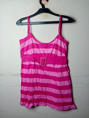 ONE LOVE Pink gestreiftes Tanktop