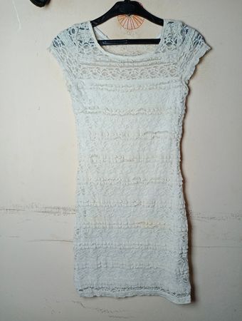 Jennifer White Lace Dress