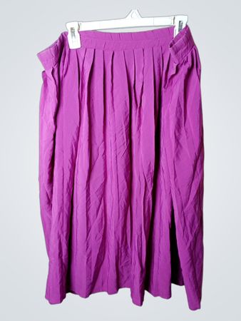 Purple Pleated Skirt