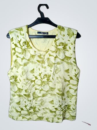 Jake's Sleeveless Floral Print Top XXL