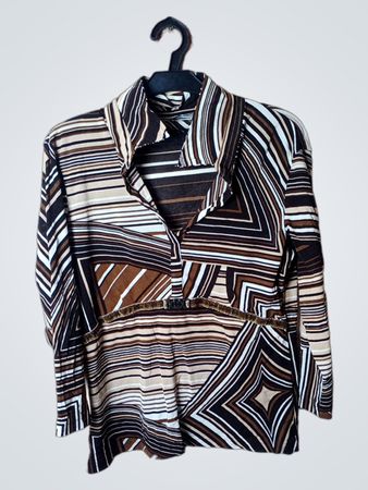 Gerry Weber Long-Sleeve Geometric Print Blouse